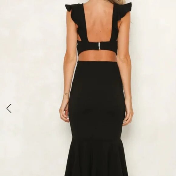 Petal & Pup Black Backless Dress - Picture 3 of 4